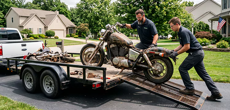 Damaged Motorcycle Removal in Memphis